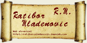Ratibor Mladenović vizit kartica